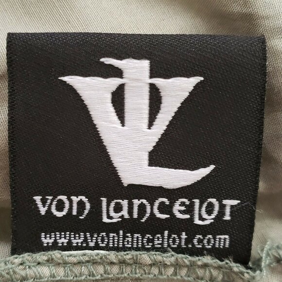 Ruffled Poets Tunic Top Pirate Gray Costume Masquerade Size 6 Von Lancelot Mardi - Picture 9 of 11